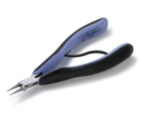 Lindström RX-7590 Small Precision Round-Nose Pliers | Smooth Jaws | ESD - Ergonomic Grips | 4.75"