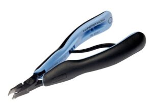 Lindström RX-8247 Precision Oblique-Angle Flush Cutter | 45-Degree Angle | ESD - Ergonomic Grips |  AWG 32-18 | 4.75"