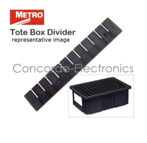 Metro DS91035CAS Tote Box Divider | Short | Black Conductive | For TB91035CAS | 6.5 x 3"