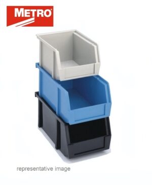 Metro (Olympic) SB90743BAS Blue Static-Dissipative Stacking (Hanging) Bin | ESD-Safe | 7-3/8 L x 4-1/8 W x 3 H CLEARANCE