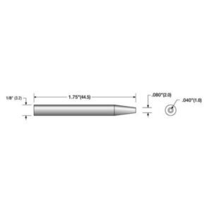 Plato 20-040 .040 Long Desoldering Tip (Equiv Pace 1121-0486)