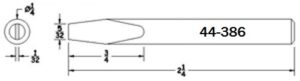 Plato 44-386 Screwdriver Soldering Tip;  5/32;  Equivalent to Hexacon HT397