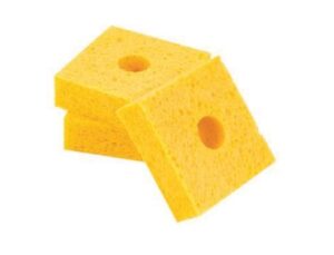 Plato CS-44 Tip Cleaning Sponge | 2.7 x 2.7" |  Extend Tip Life | Equivalent to Weller & Hakko | 10/pk