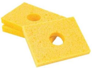 Plato CS-9/625 Solder Tip Cleaning Replacement Sponge | 3.5 x 4.5" | Equivalent Hexacon 8101, 8101C, 8121, 8121C | 10/pk