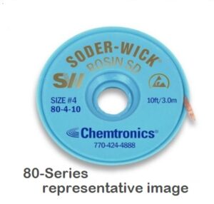 Soder-Wick 80-1-10 RosinSD Desoldering Braid | White | .030" (0.8mm) | 10'L | SMD & Micro-Circuits