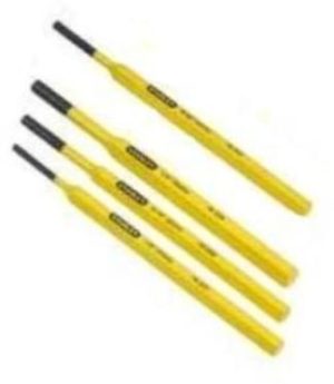 Stanley 18-904 4 Pc. Punch Set | Center and Prick Punches | Vinyl Grips | NOS