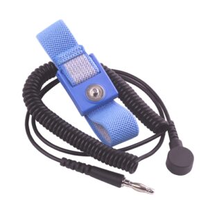 Transforming Technologies WB-1637 ESD Adjustable Wrist Strap | 6' Coil Cord | 4mm