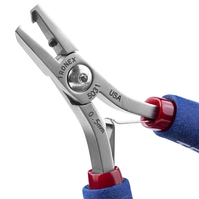 Tronex 7031 45° StandOff Flush Cutter | 0.5mm | Extra-Sharp Razor-Flush® Cut | ESD-Safe Cushion Grips | Long Ergo Handle | 32-22 AWG - Image 6