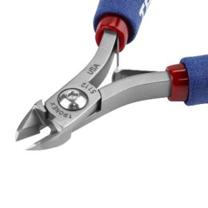 Tronex 5112 Medium Oval Head Flush Cutter | ESD-Safe Cushion Grips | 35-16 AWG | 5"