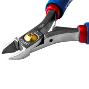 Tronex 5112T Hard-Wire Oval-Head Flush Cutter | Class T | Tungsten Carbide | ESD-Safe Cushion Grips | 32-22 AWG