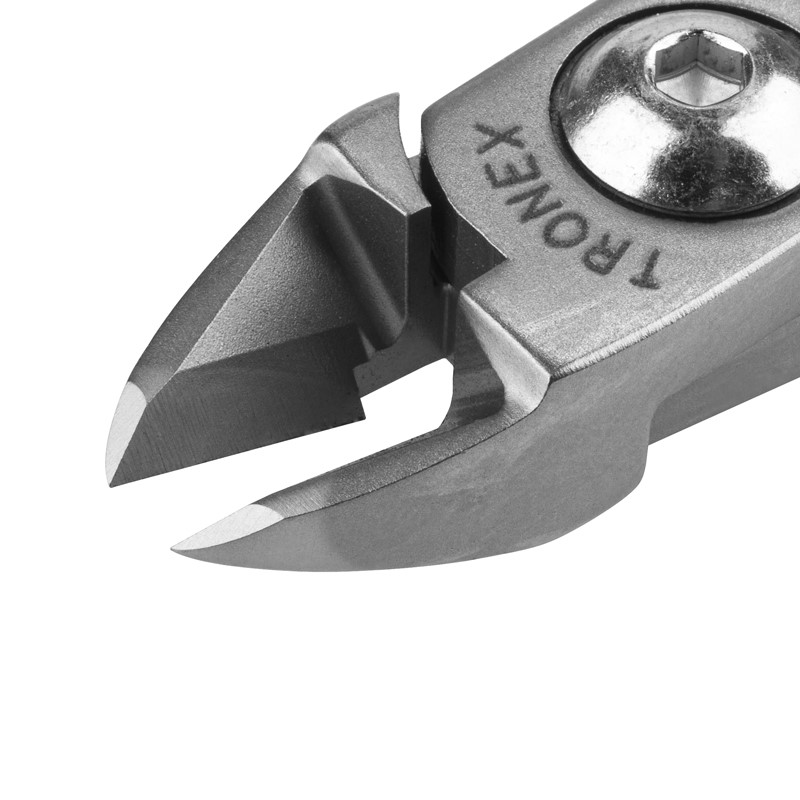 Tronex 5113 Medium Oval Head Cutter | Extra-Sharp Razor-Flush® Cut | ESD-Safe Cushion Grips | 38-18 AWG | 5" - Image 4