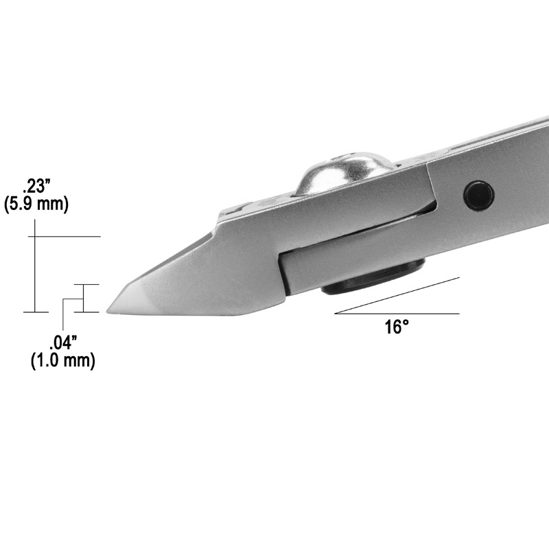 Tronex 5113 Medium Oval Head Cutter | Extra-Sharp Razor-Flush® Cut | ESD-Safe Cushion Grips | 38-18 AWG | 5" - Image 2