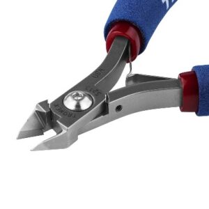 Tronex 5213 Tapered Pointed-Head Cutter | Extra-Sharp Razor-Flush® Cutter | ESD-Safe Cushion Grips | 38-18 AWG | 5"