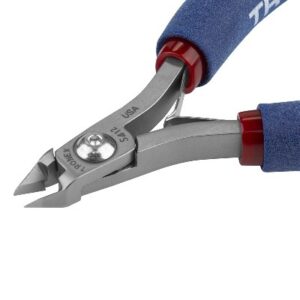Tronex 7412 Mini Taper Flush Cutter | ESD-Safe Cushion Grips | Long Ergo Handle | 38-16 AWG