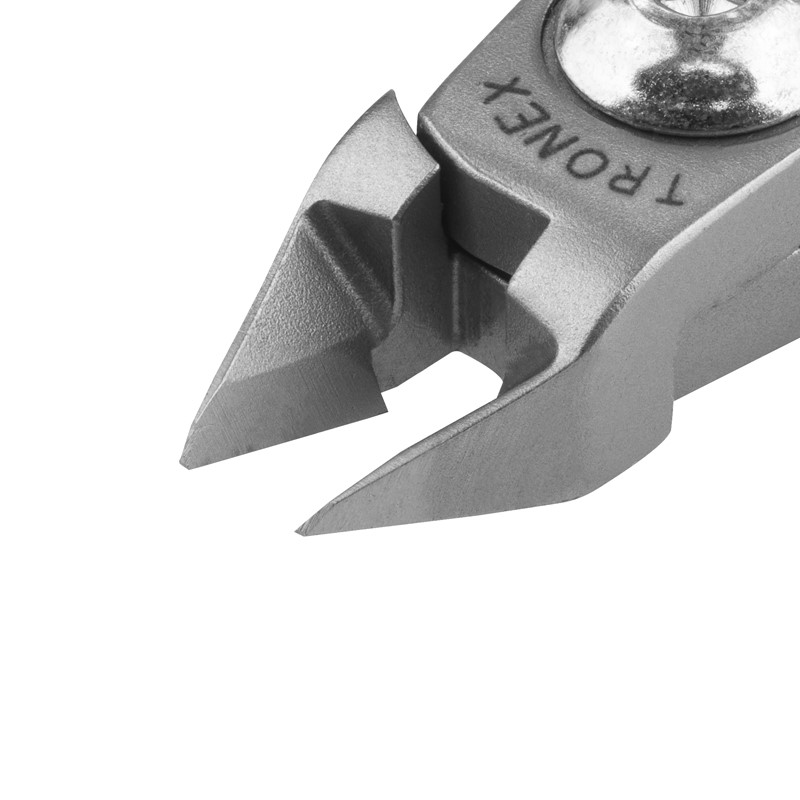 Tronex 7413 Mini Taper-Head Cutter | Extra-Sharp Razor-Flush® Cut | ESD-Safe Cushion Grips | Long Ergo Handle | 38-20 AWG - Image 3