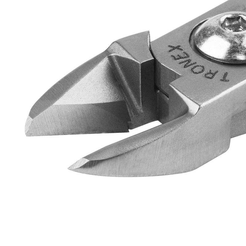 Tronex 5511 Large Oval Head Semi-Flush Cutter | ESD-Safe Cushion Grips | 32-15 AWG | 5" - Image 3