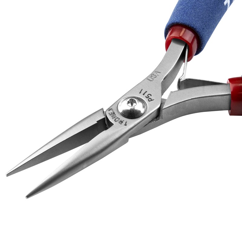 Tronex P511 Chain-Nose Pliers | Smooth Jaws | ESD-Safe Cushion Grips | 5" - Image 5