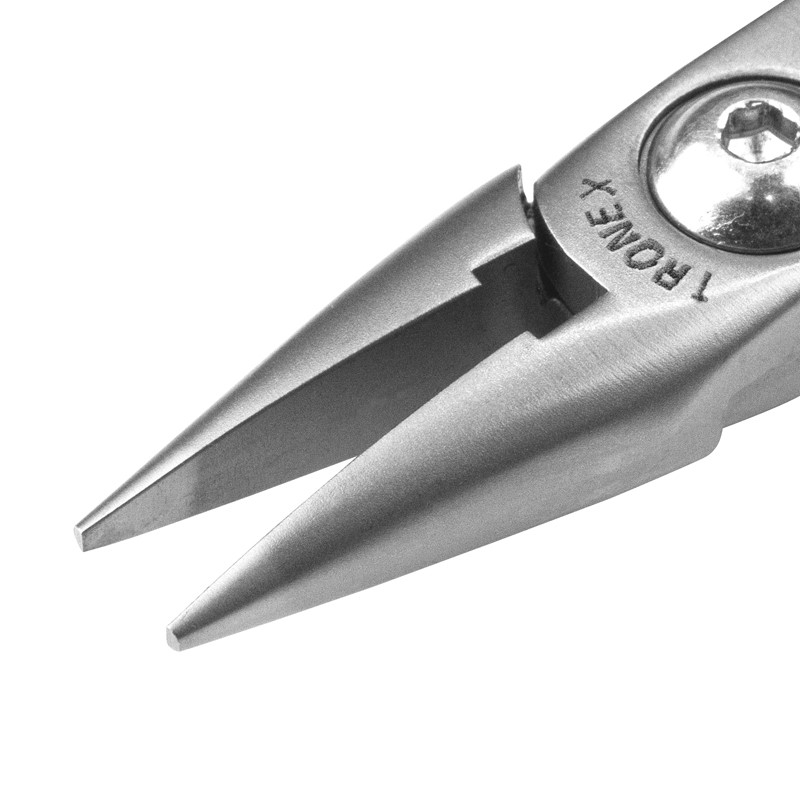 Tronex P713 Chain-Nose Pliers | Short Jaws | Smooth Tips | ESD-Safe Cushion Grips | Long Ergo Handle | 5.9" - Image 2