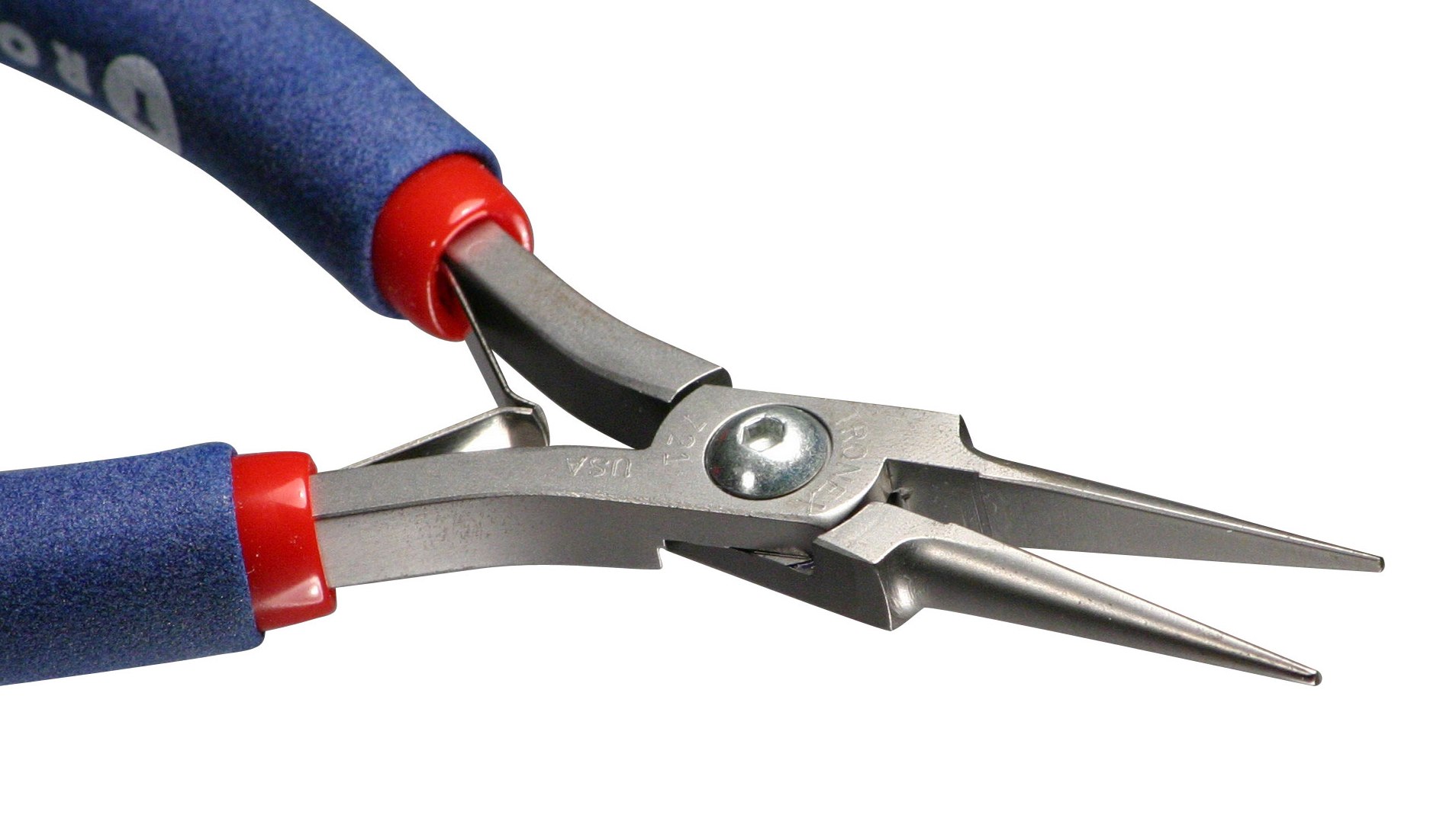 Tronex P521 Long Needle-Nose Pliers | Smooth Jaws | ESD-Safe Cushion Grips | 5" - Image 2