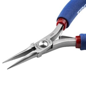 Tronex P721S Needle-Nose Pliers | Long Jaws | Serrated Tips | ESD-Safe Cushion Grips | Long Ergo Handle | 6.4"