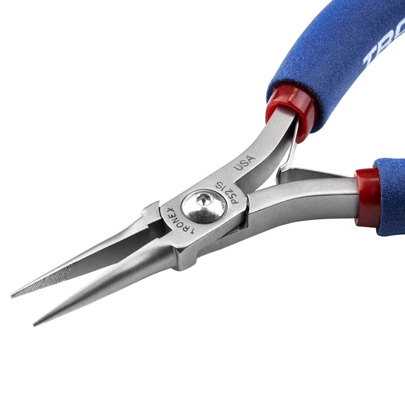 Tronex P721S Needle-Nose Pliers | Long Jaws | Serrated Tips | ESD-Safe Cushion Grips | Long Ergo Handle | 6.4" - Image 5