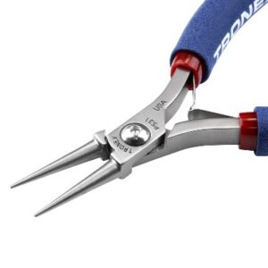Tronex P731 Round-Nose Pliers  | Long Jaws | ESD-Safe Cushion Grips | Long Ergo Handle | .030 to .250" | 6.4"