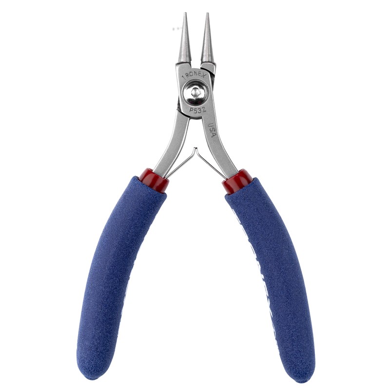 Tronex P532 Round-Nose Pliers | Short Jaws | ESD-Safe Cushion Grips | 5.4" - Image 5
