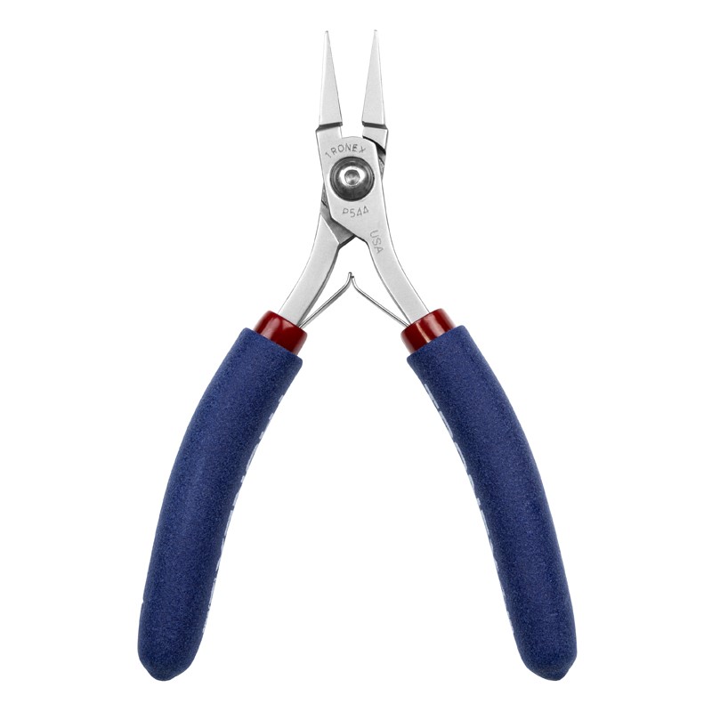 Tronex P544 Short No-Step Flat-Nose Pliers | Smooth Jaws | ESD-Safe Cushion Grips | 5" - Image 5