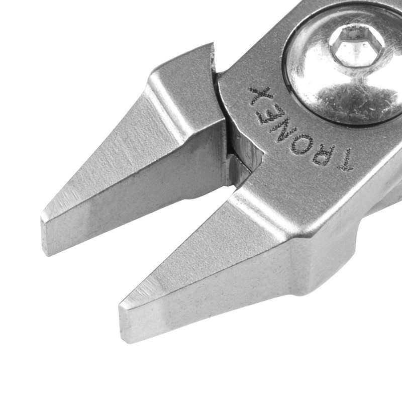 Tronex P547 Flat-Nose Stubby Pliers | Smooth Jaws | ESD-Safe Cushion Grips | 5" - Image 2