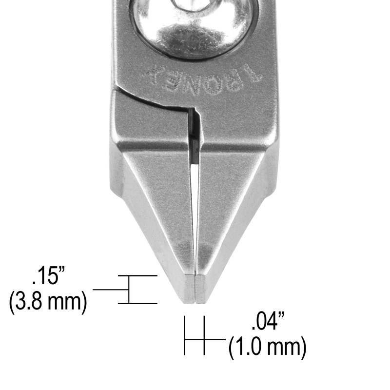 Tronex P547 Flat-Nose Stubby Pliers | Smooth Jaws | ESD-Safe Cushion Grips | 5" - Image 8