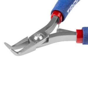Tronex P751 60° Bent-Nose Pliers | Fine Tips | ESD-Safe Cushion Grips | Long Ergo Handle | 6"