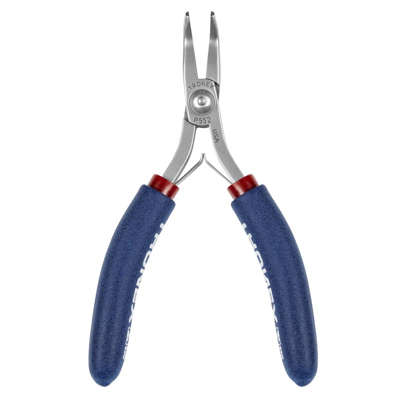 Tronex P552 60° Bent-Nose Pliers | Sturdy Tips | ESD-Safe Cushion Grips | 5" - Image 6