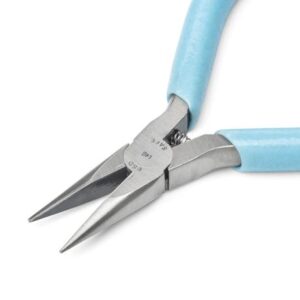 Xcelite L4-G (L4-GV) Sub-Miniature Needle-Nose Pliers | Smooth Jaws |  ESD-Safe Cushion Grips | 4"