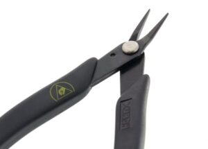 Xuron 450-AS Precision Needle-Nose TweezerNose™­ Pliers | Smooth Jaws | ESD-Safe | Electronics, Telecomm, Wire Harness | Less than an 1-mil | 5"