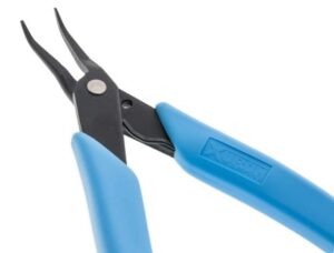 Xuron 450-BN Bent-Nose TweezerNose™­ Pliers | Ultra-Precise 45° Angled Tip | Smooth Jaws | Electronics, Telecomm, Jewelry-Making | Less than 1-mil | 5"