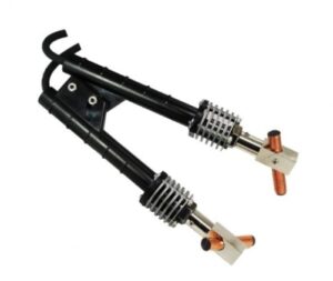 American Beauty 10588 Heavy-Duty High-Heat Dual-Probe Carbon Fork-Style Soldering Hand Piece | 1/2" | Customizable Handpiece/Electrodes