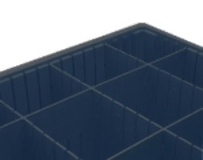 Metro DL91035CAS Tote Box Divider | Long | Black Conductive | For TB91035CAS | 9.1 x 3" - Image 3