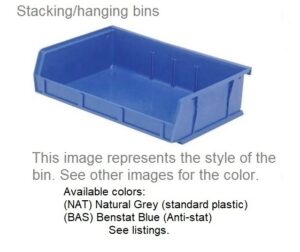 Metro (Olympic) SB91516BAS Static-Dissipative Stacking (Hanging) Bin | Blue | 16.5" x 14.75" x 7" o.d. | CLEARANCE