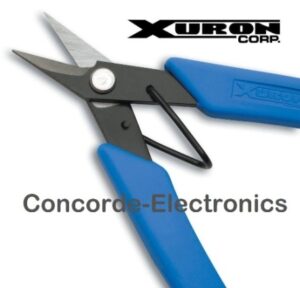 Xuron 9180 High-Durability Kevlar® Scissors | Serrated Blades | Up to 12AWG | Electronics, Jewelry Making, Fishing & Telecomm | 5.75"