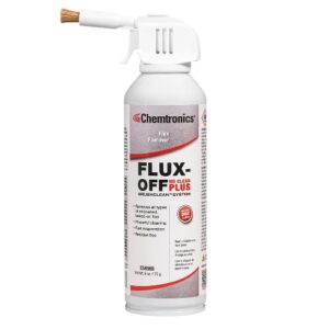 Chemtronics ES896B Flux-Off-No-Clean-Plus® | BrushClean System | Remove Rosin & NC Flux | 6-oz.
