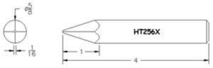 Hexacon HT256X Soldering Tip |  5/8 Pyramid  | for P200, P250 & 200H Irons
