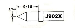Hexacon J902X Soldering Tip  |1/64 Conical |  3/pack | for Thermo-O-Trac Stations| CLEARANCE