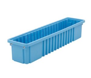 Metro TB94650BAS ESD-Safe Static-Dissipative Tote Box | Stackable | Blue | 24 x 6 x 5" o.d. | CLEARANCE
