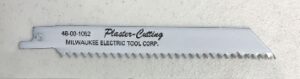 Milwaukee Tool 48-00-1052 Bi-Metal Plaster-Cutting Sawzall Blades; 6 TPI; 5" L; 10/Pk; White Color