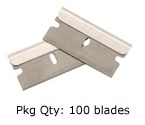 No. 9 Single-Edge Ind'l Razor Blades 100/pk