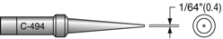 Plato C-494-7 Conical Soldering Tip; 1/64; 700-degree; Equivalent to Weller PTS7