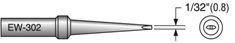 Plato EW-302 Long Screwdriver Soldering Tip; 1/32;  Equivalent to  Weller ETJ