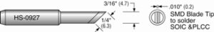 Plato HS-0927 SMD-Blade Soldering Tip; 1/4 Equivalent to Hakko T18-K (900M-T-K)